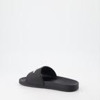 Open shoes Logo slides Palm Angels Black Women