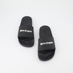 Open shoes Logo slides Palm Angels Black Women