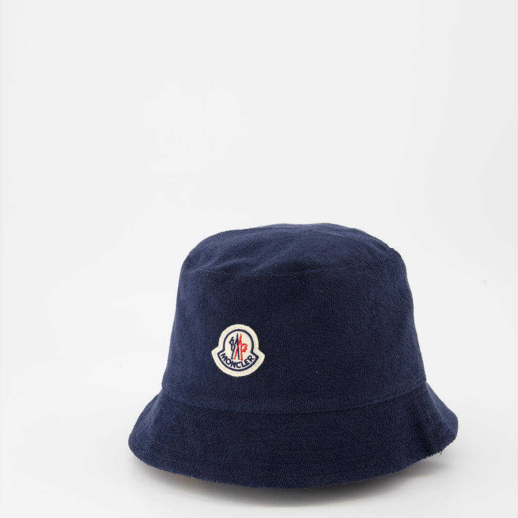 Chapeaux, casquettes et bonnets Bob en coton éponge Moncler Bleu foncé Unisexe