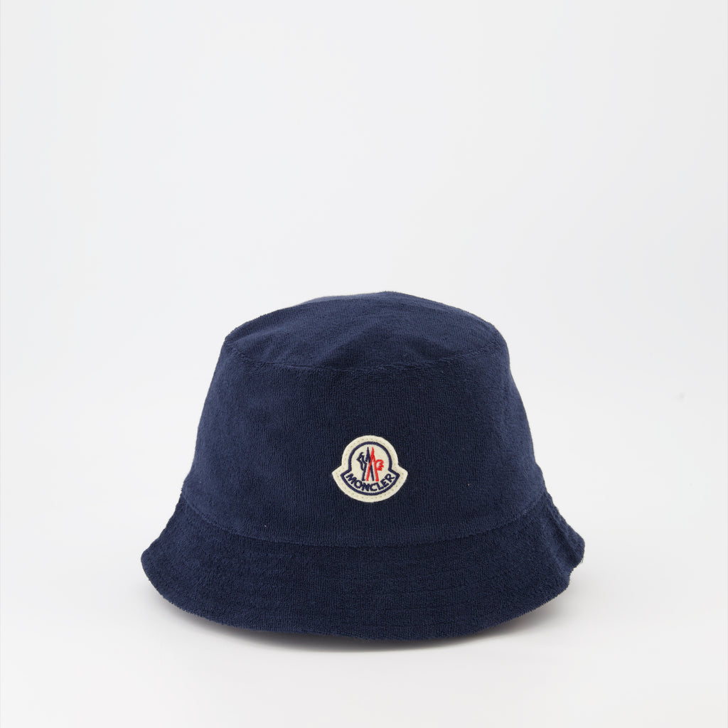 Chapeaux, casquettes et bonnets Bob en coton éponge Moncler Bleu foncé Unisexe