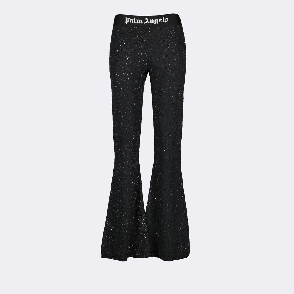 Pantalons Pantalon jogging flare Palm Angels Noir Femme