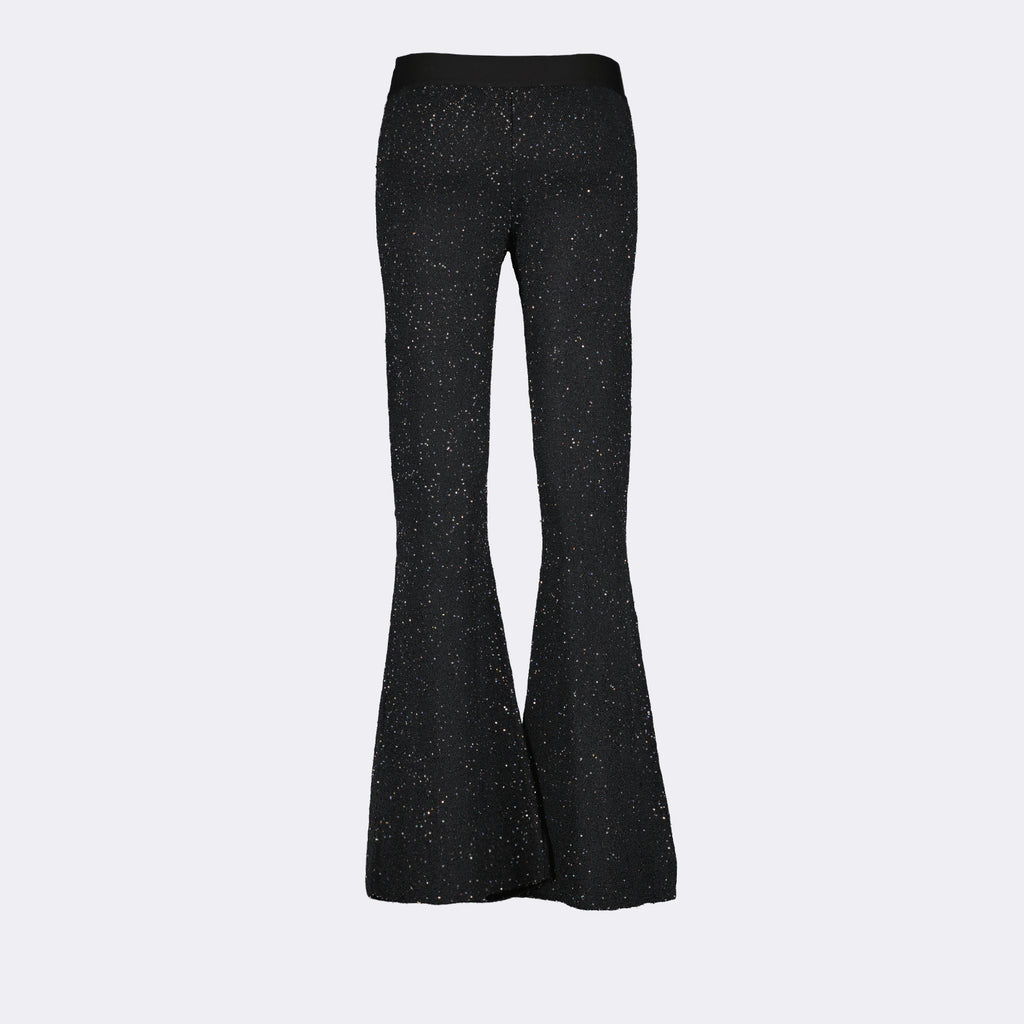 Pantalons Pantalon jogging flare Palm Angels Noir Femme