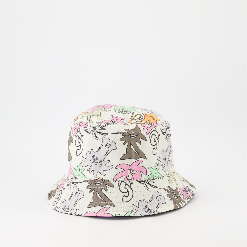 ハット・キャップ・ビーニー スケッチ風リバーシブルボブ Palm Angels 黒 男