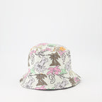 ハット・キャップ・ビーニー スケッチ風リバーシブルボブ Palm Angels 黒 男