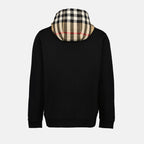 Sweatshirts Checked zipped jacket Burberry Black Man