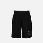 Shorts Short EKD Check Burberry Preto Homme