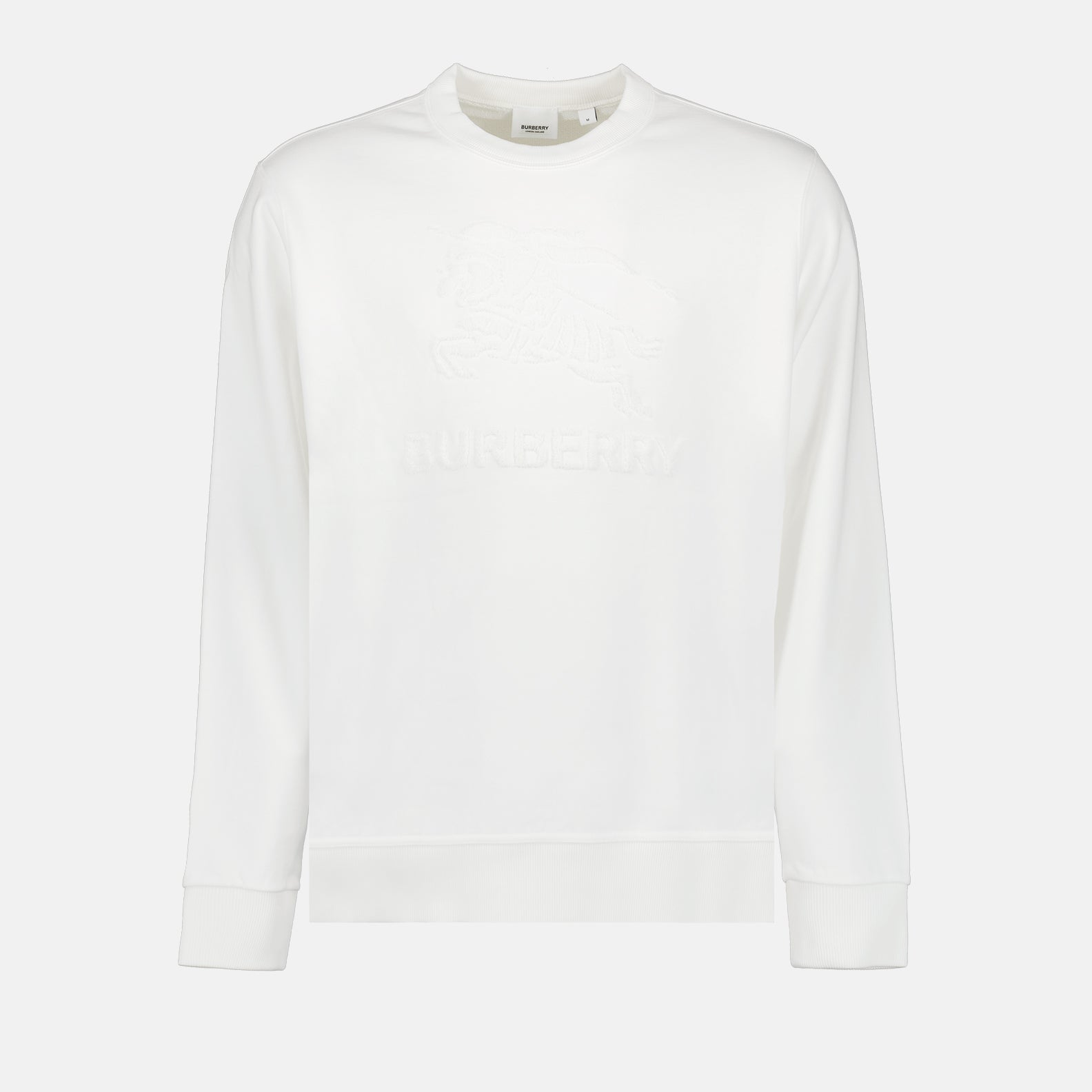Sweatshirts Sweatshirt à logo Burberry Blanc Homme