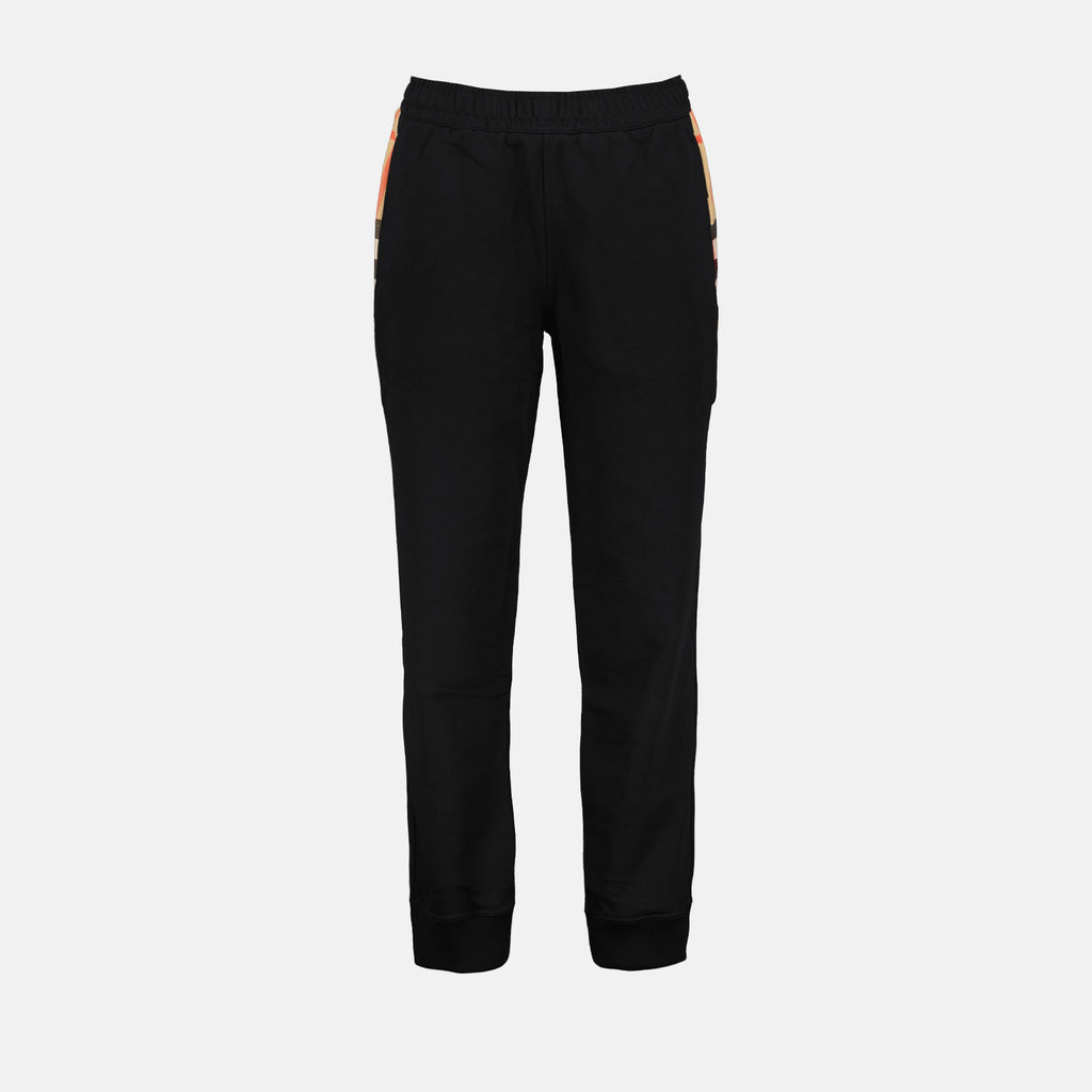 Pants Checked jogging pants Burberry Black Man