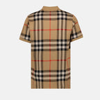 Polo shirts Checked polo shirt Burberry Beige Man