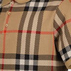 Polo shirts Checked polo shirt Burberry Beige Man