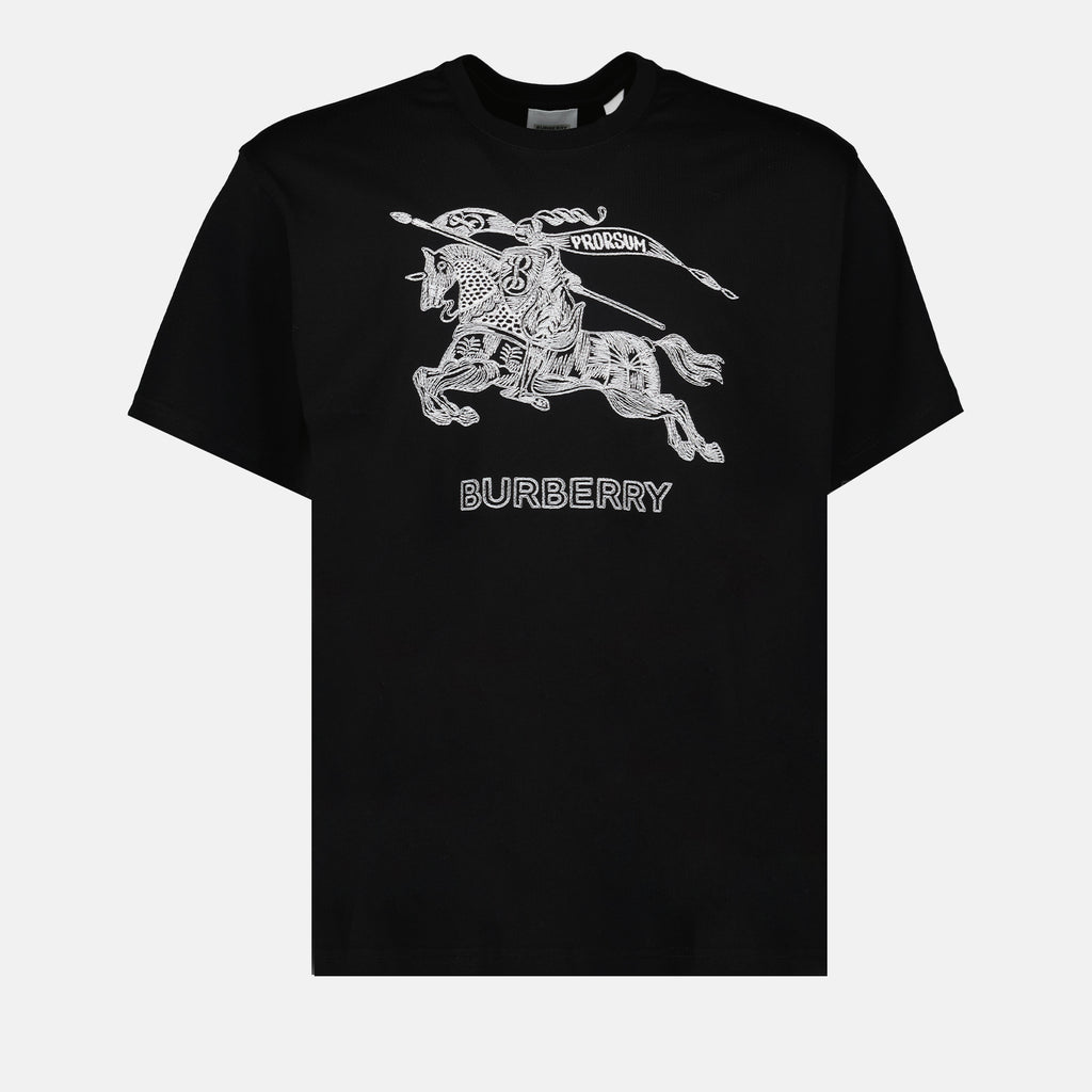 T-shirts T-shirt Cavalier Burberry Noir Homme