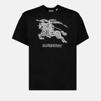 T-shirts T-shirt Cavalier Burberry Noir Homme