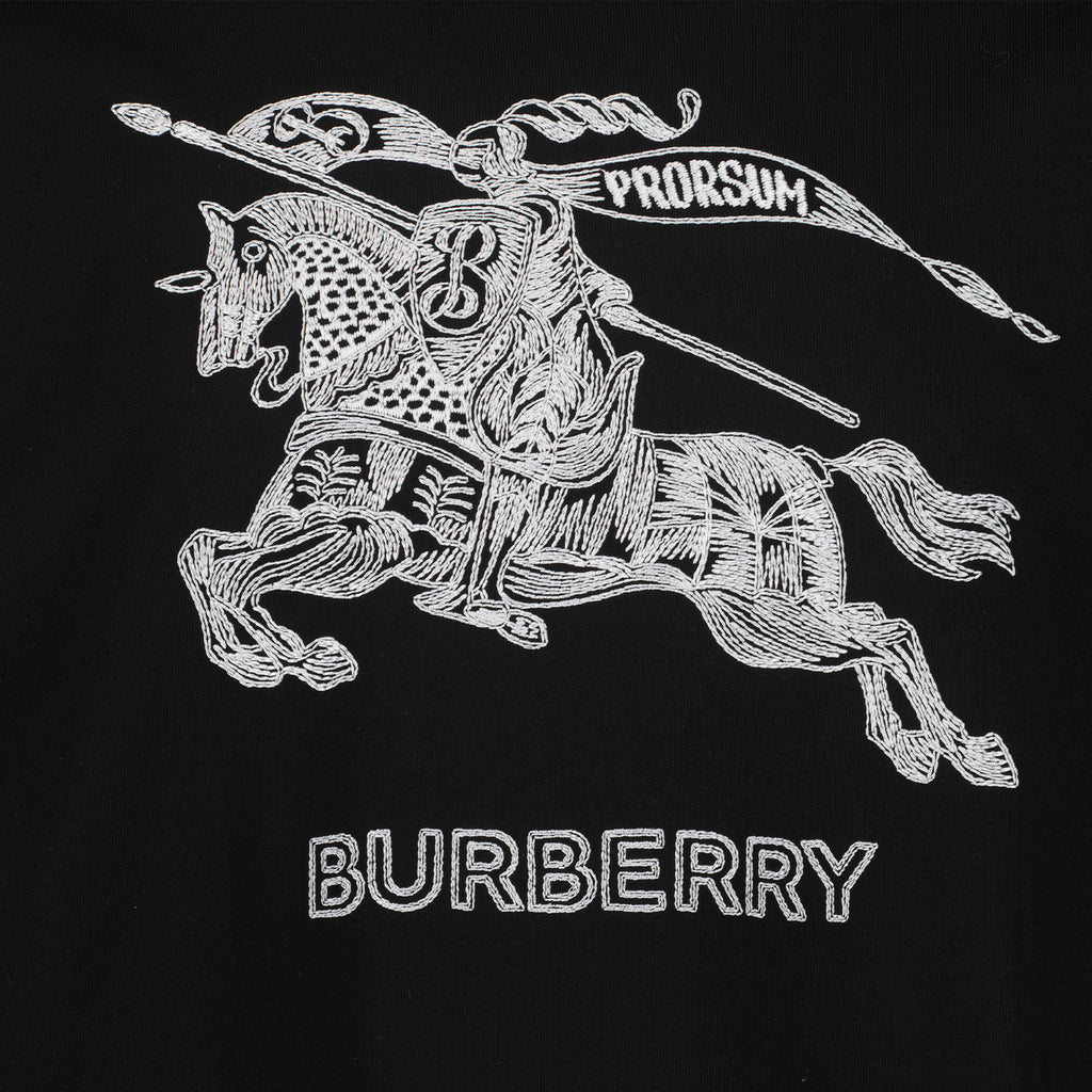 T-shirts T-shirt Cavalier Burberry Noir Homme