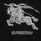 T-shirts T-shirt Cavalier Burberry Noir Homme