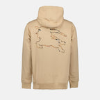 Sweatshirts Sweat à capuche Cavalier Burberry Beige Homme