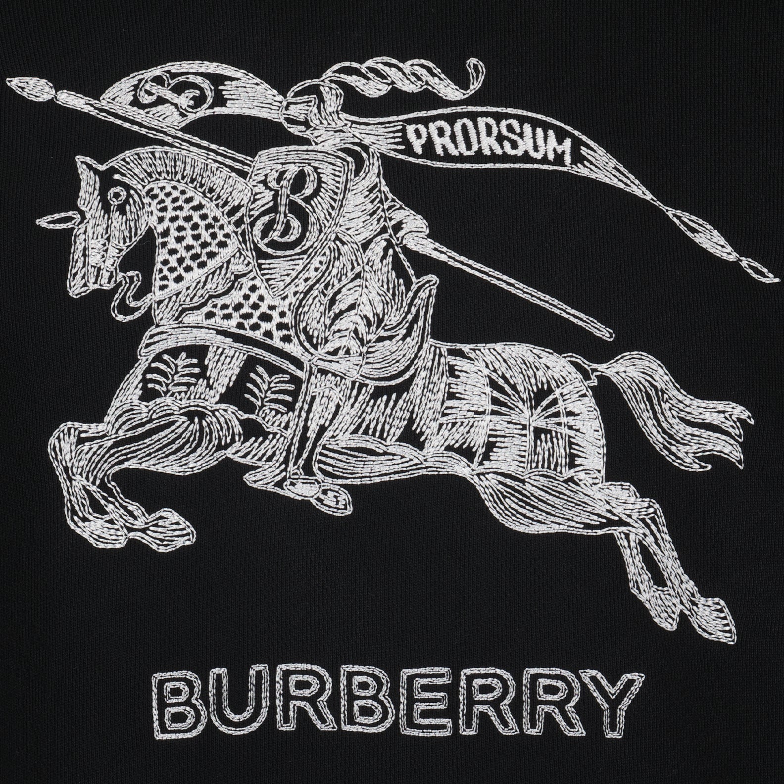 Sweatshirts Sweat à capuche Cavalier Burberry Noir Homme