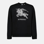 Sweatshirts Sweatshirt Cavalier Burberry Noir Homme
