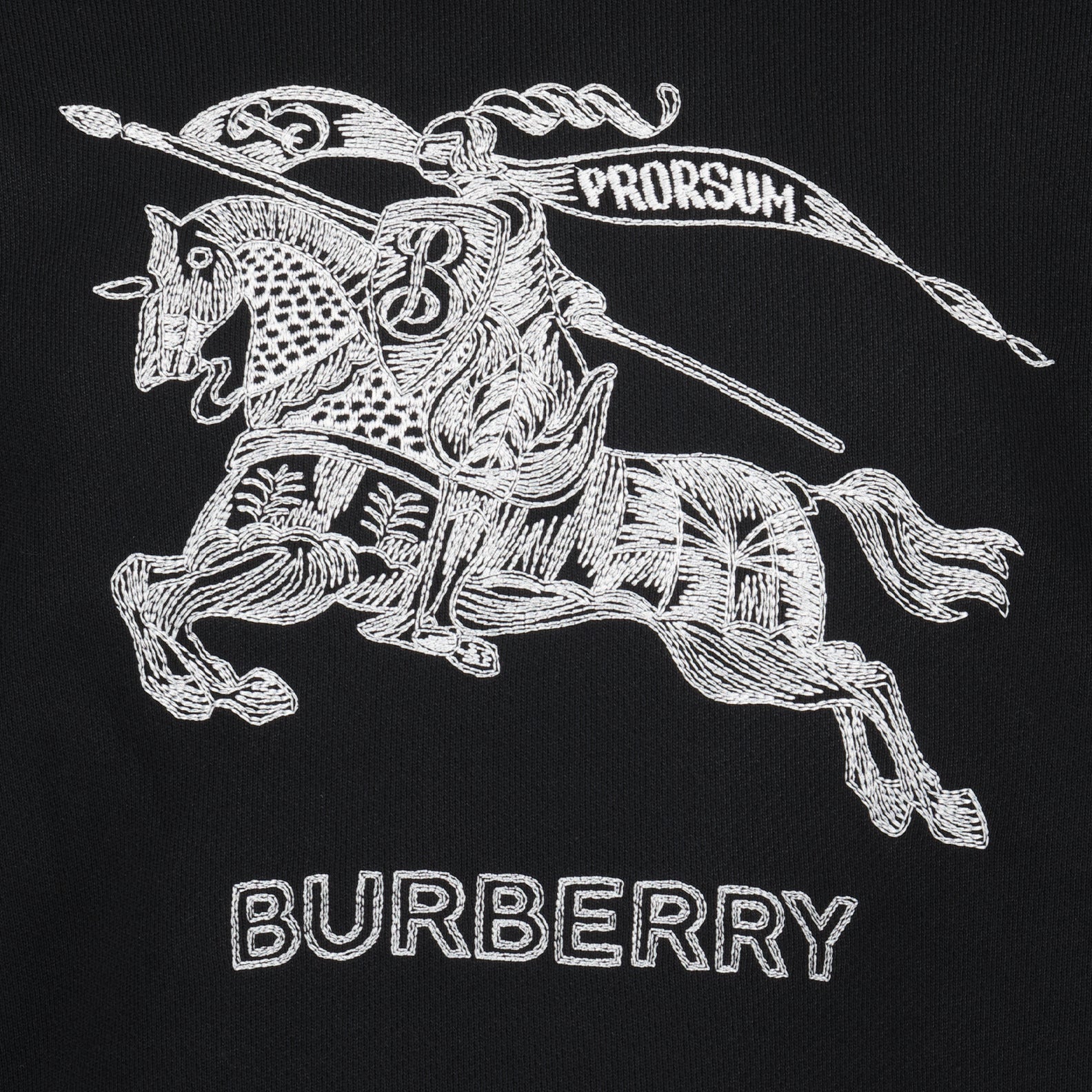 Sweatshirts Sweatshirt Cavalier Burberry Noir Homme