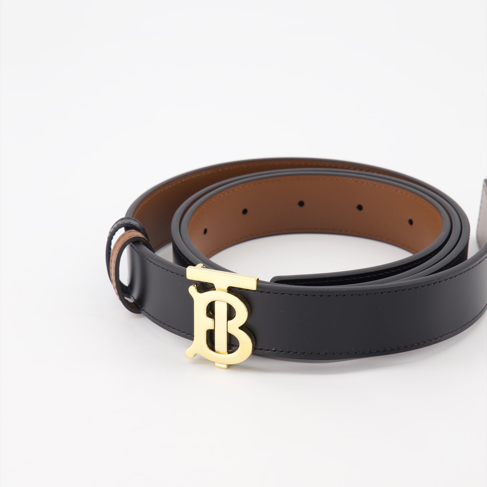 Ceintures Ceinture TB réversible Burberry Noir Femme