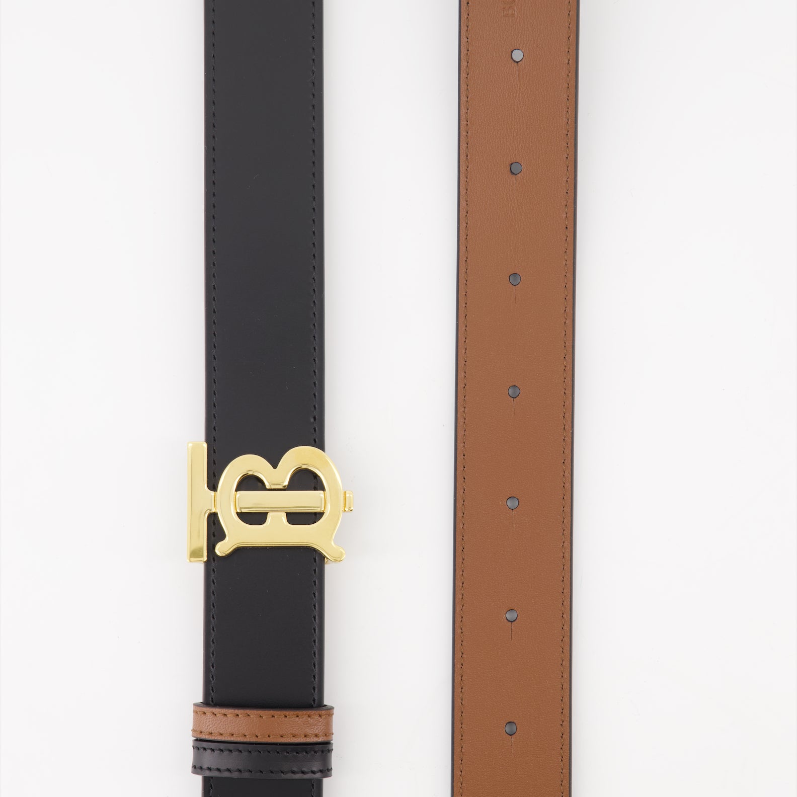 Ceintures Ceinture TB réversible Burberry Noir Femme