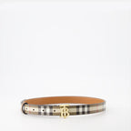 Ceintures Ceinture à carreaux Burberry Beige Femme