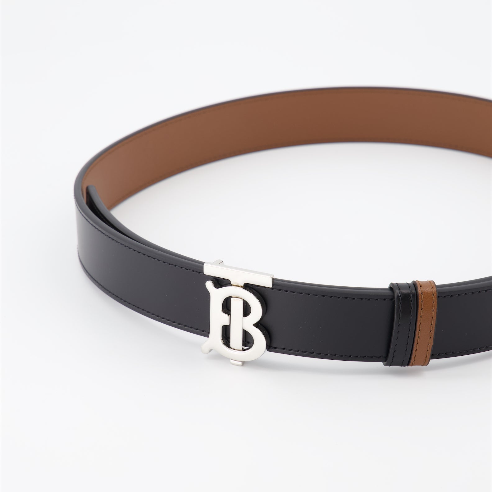 Ceintures Ceinture TB réversible Burberry Noir Femme