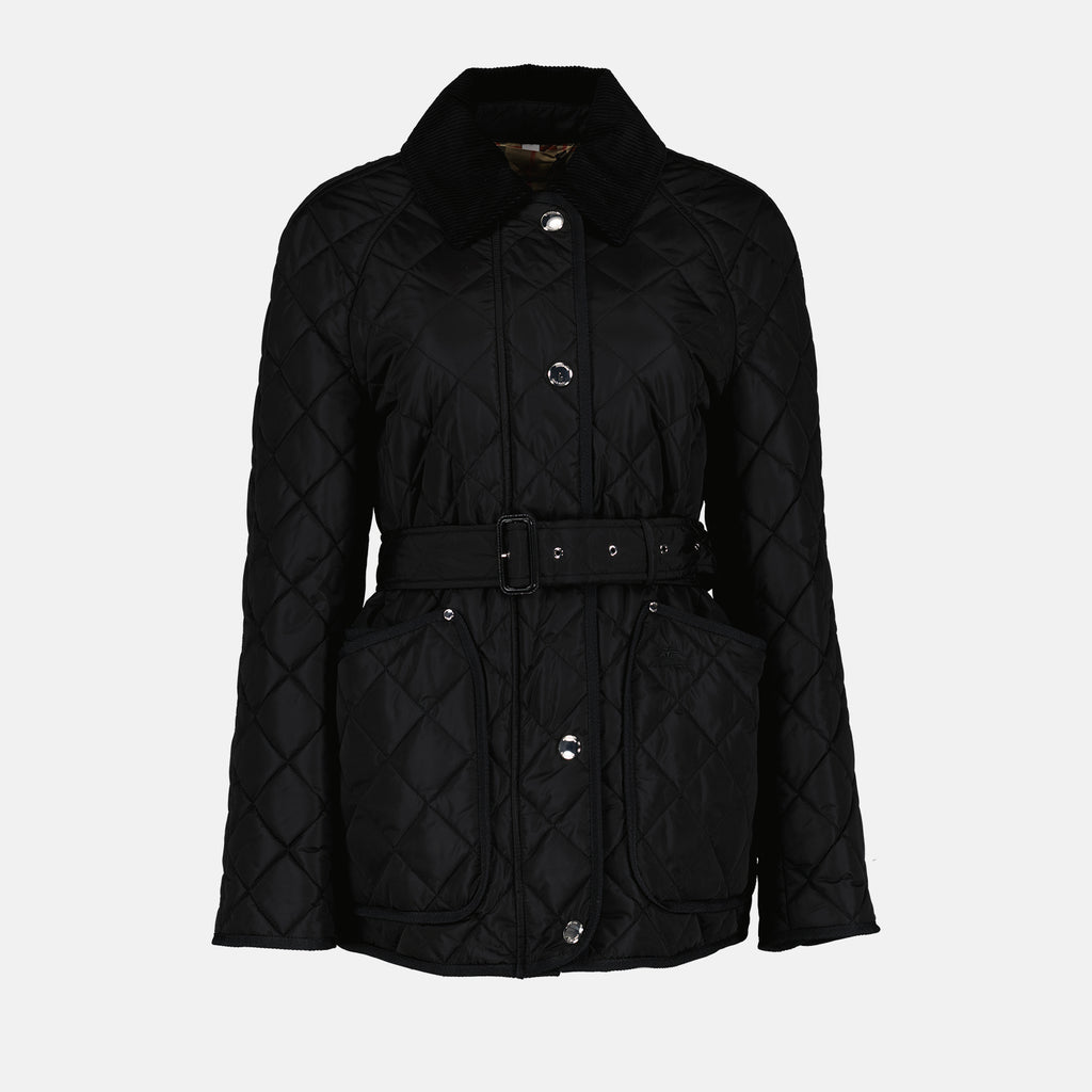 재킷 Veste matelassée en nylon Burberry 검은색 Femme