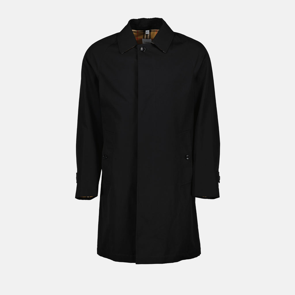 Coats Cotton Trench Burberry Black Man