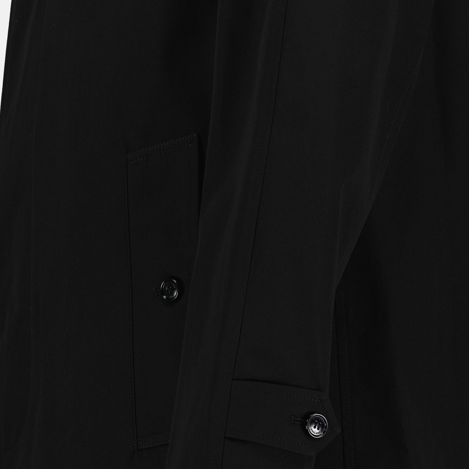 Coats Cotton Trench Burberry Black Man