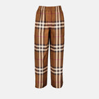 Pants Silk Pants Burberry Brown Women