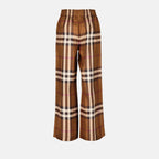Pants Silk Pants Burberry Brown Women