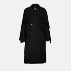 Coats Wool trench coat Burberry Black Women