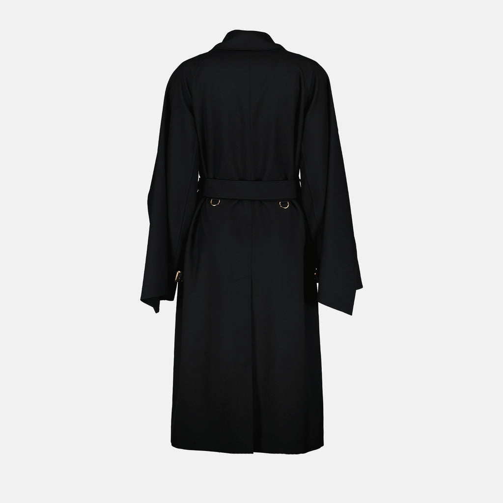 Coats Wool trench coat Burberry Black Women