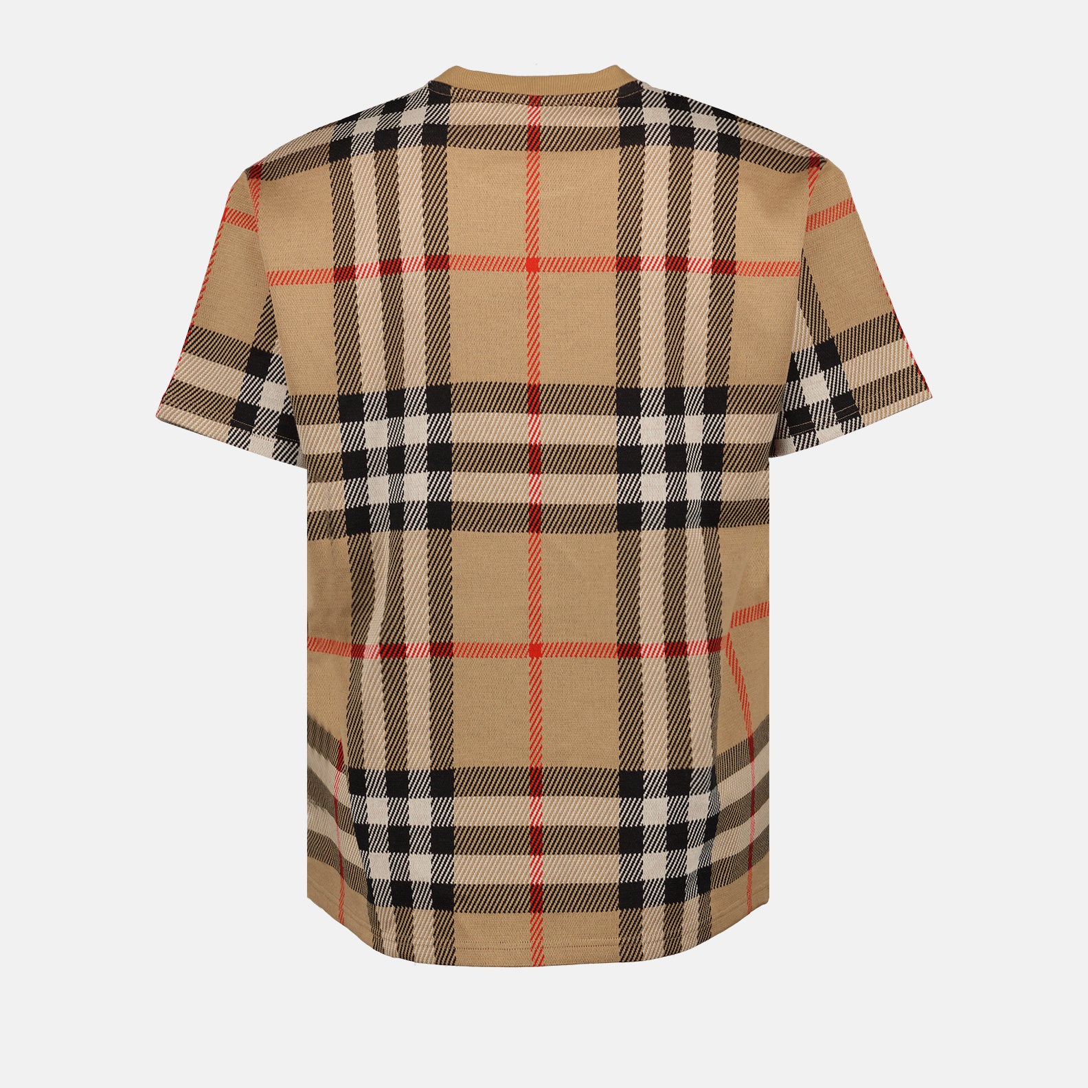 T-shirts T-shirt à carreaux Burberry Beige Homme