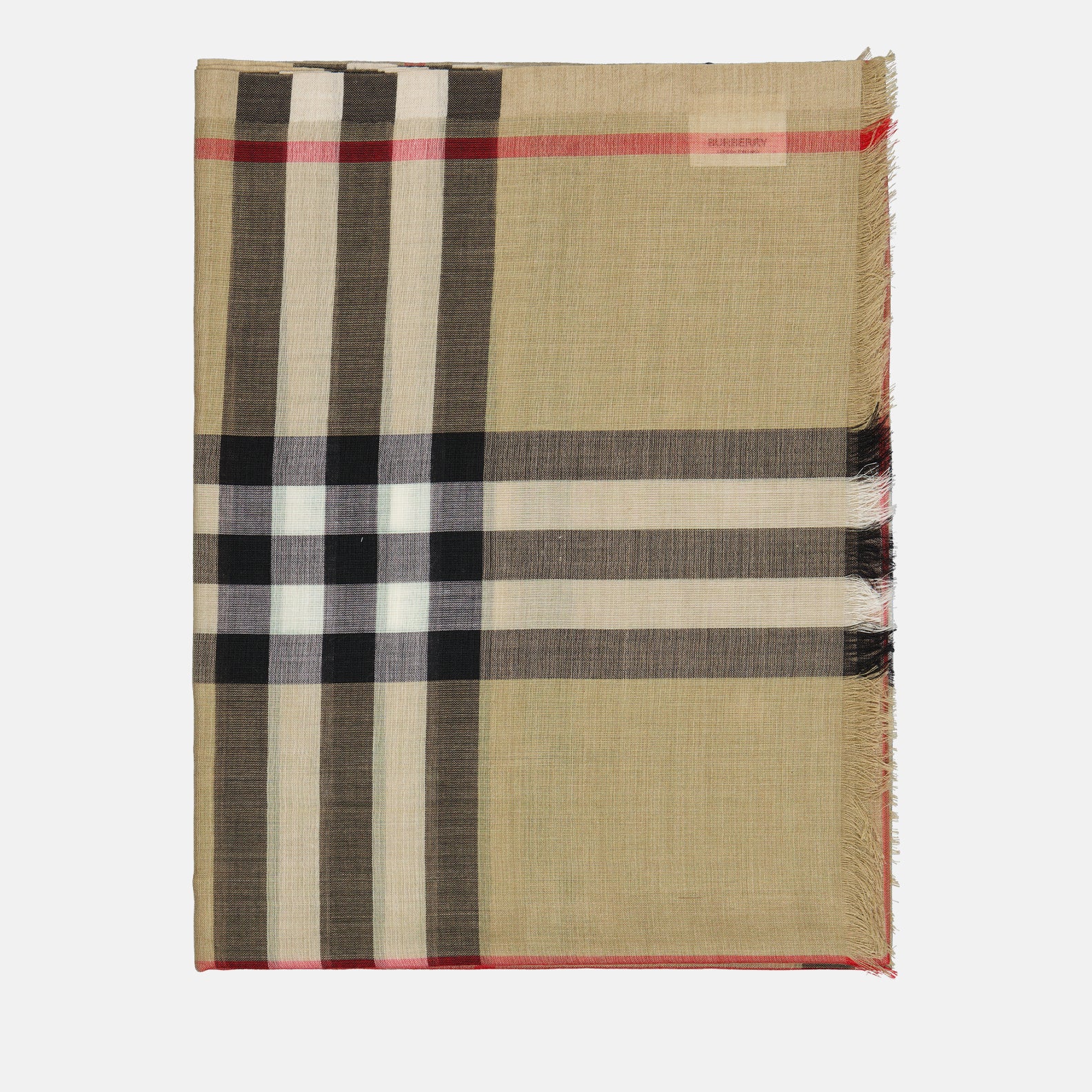 Sciarpe e guanti Châle à carreaux Burberry Beige Femme