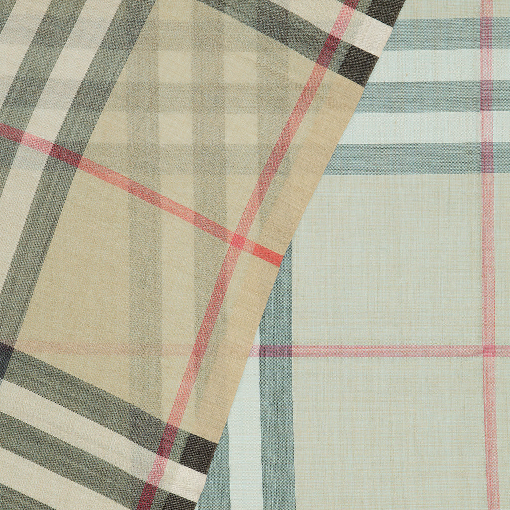 Sciarpe e guanti Châle à carreaux Burberry Beige Femme