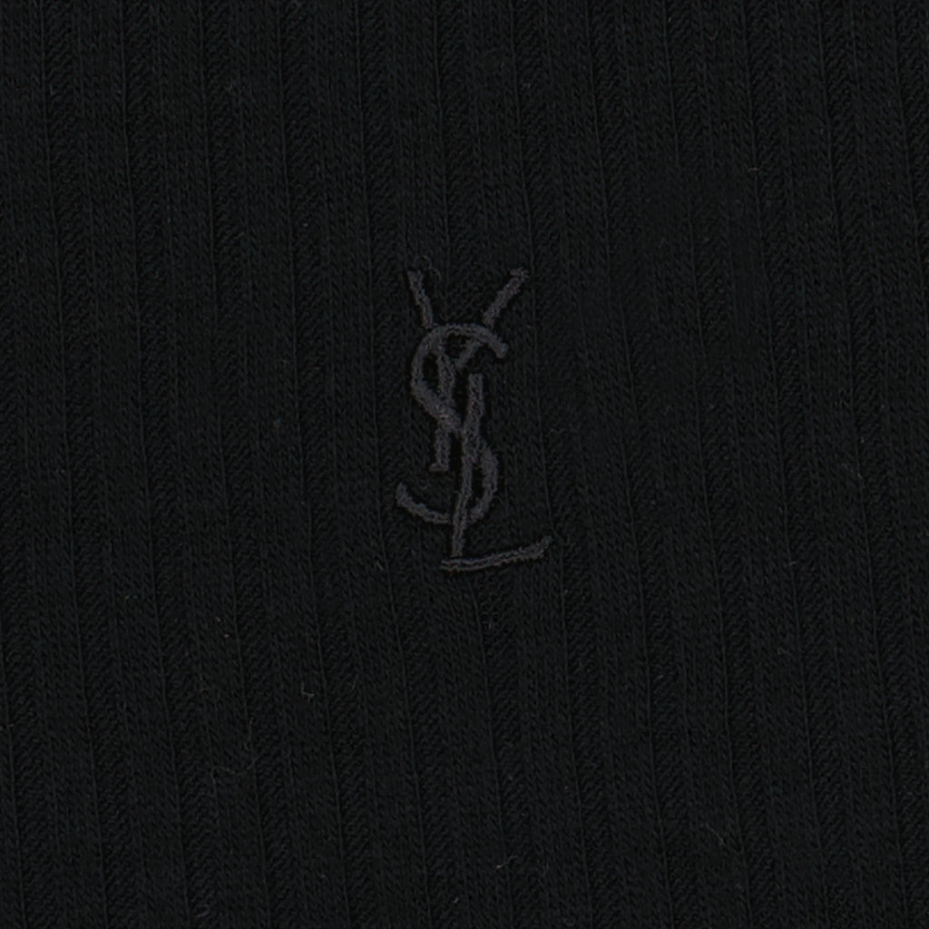 Camisetas Camisola de Alças com Logo Saint Laurent Preto Homme