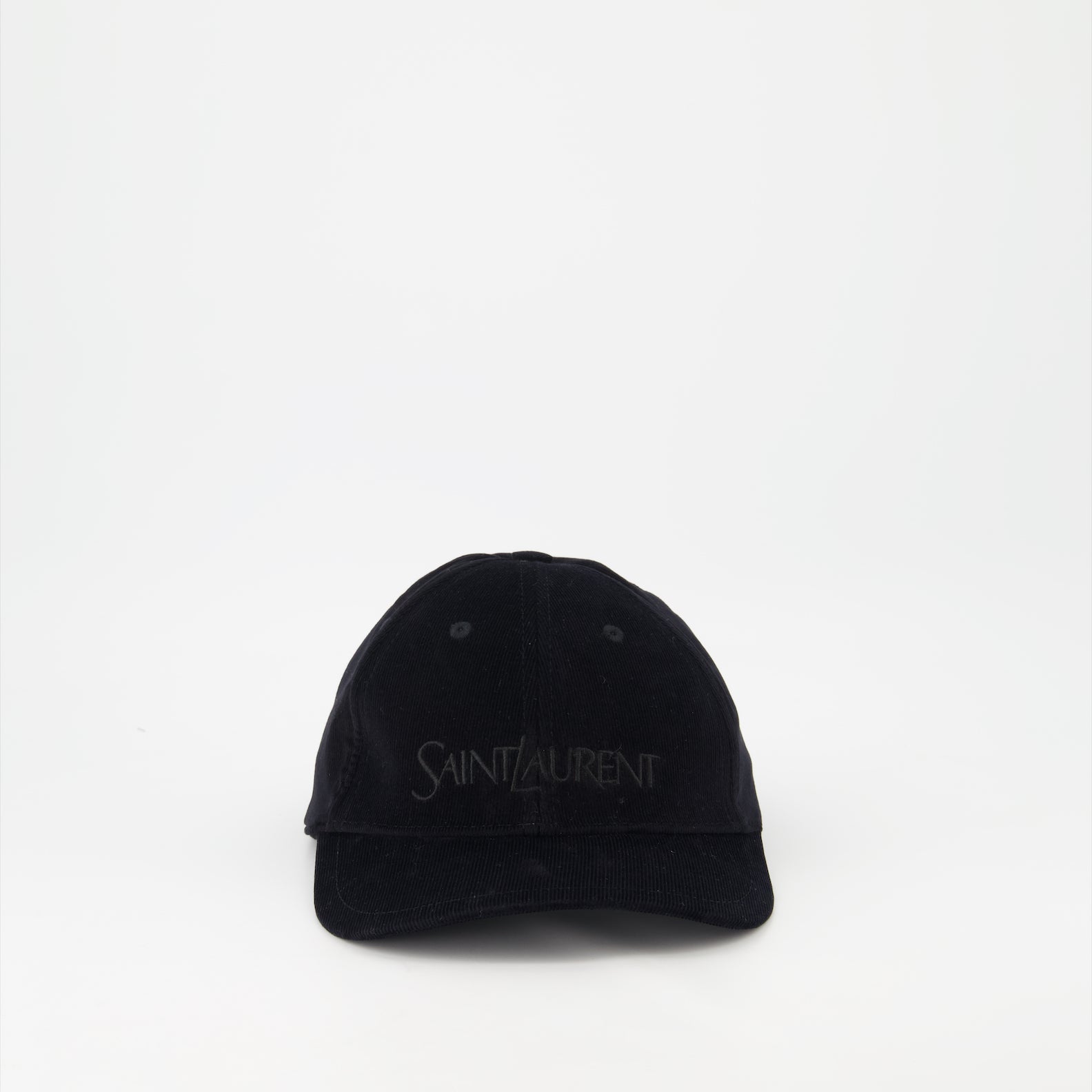 Chapeaux, casquettes et bonnets Casquette en velours côtelé Saint Laurent Noir Homme