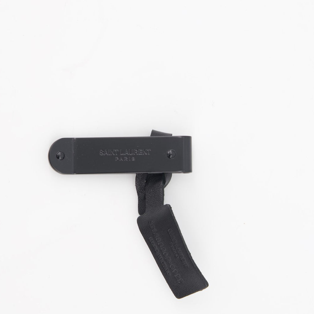Pequenos artigos de couro Pince à billets ID Saint Laurent Preto Homme