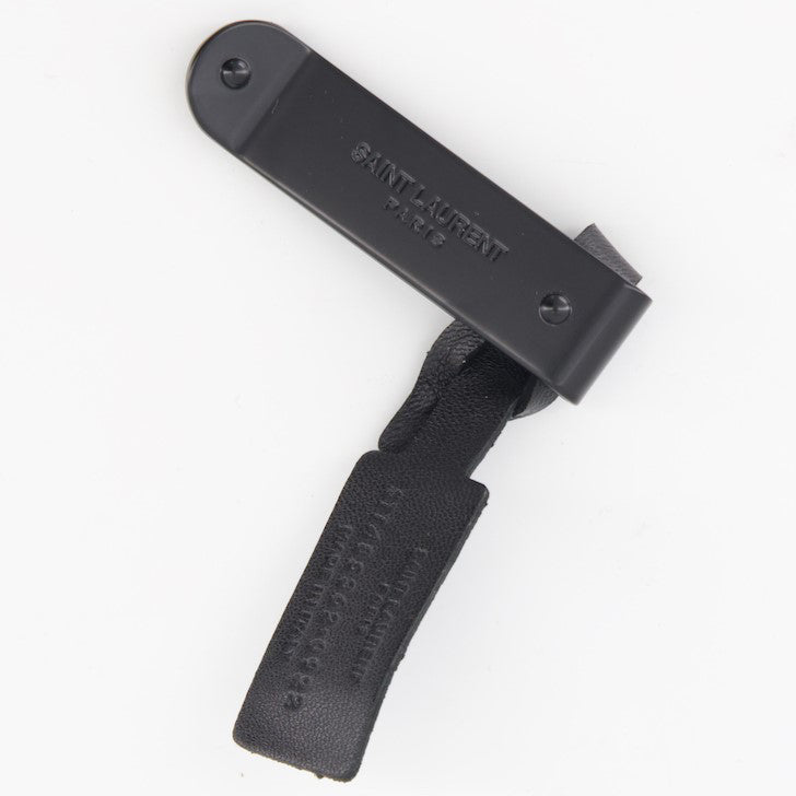 Pequenos artigos de couro Pince à billets ID Saint Laurent Preto Homme