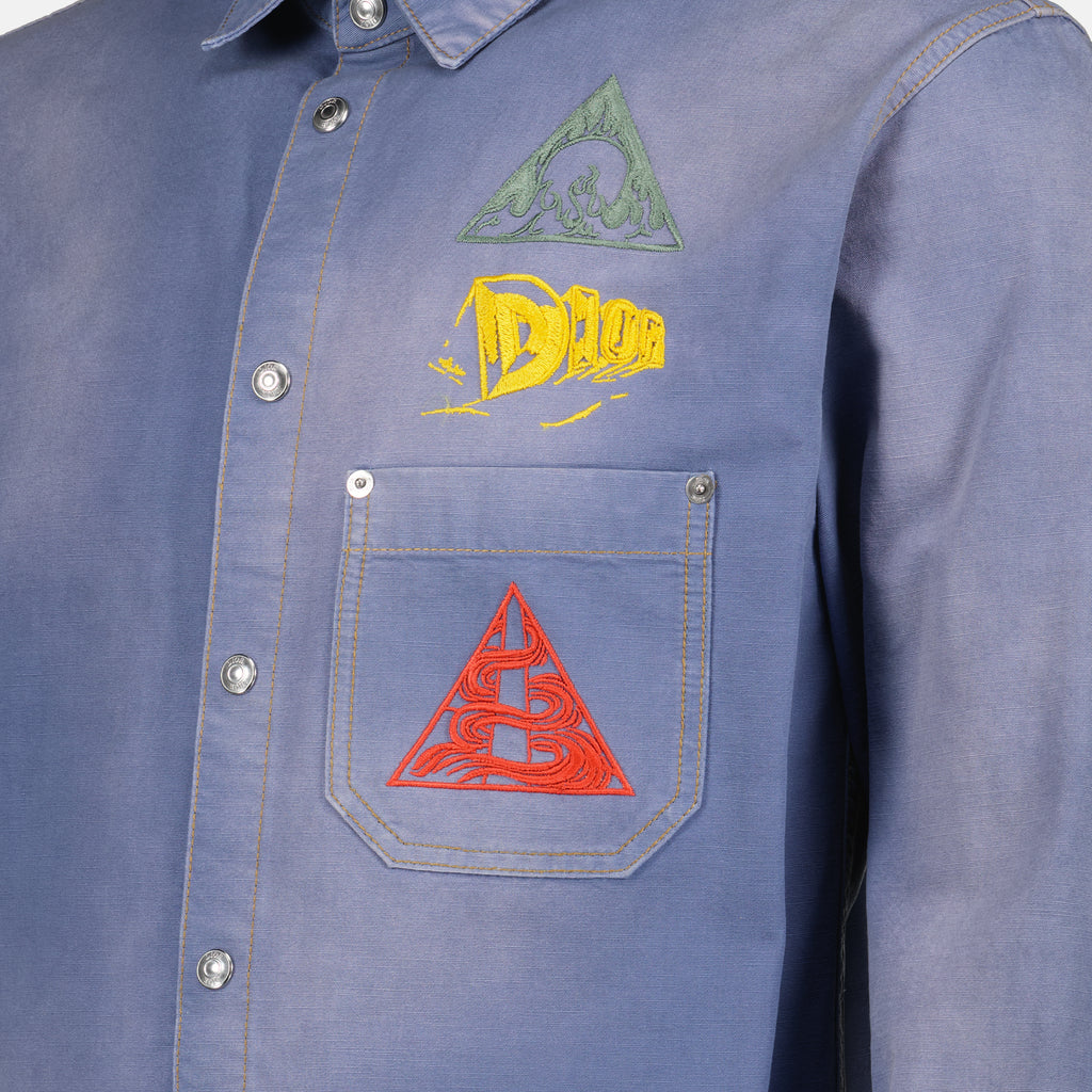 셔츠 Chemise AsteroDior Dior 파란색 Homme