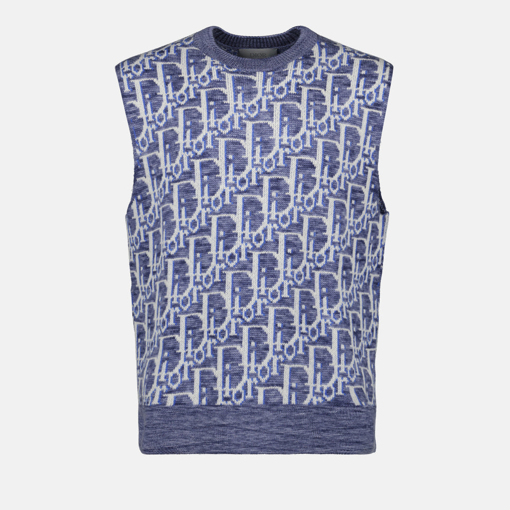 니트웨어 Pull Oblique Dior 파란색 Homme