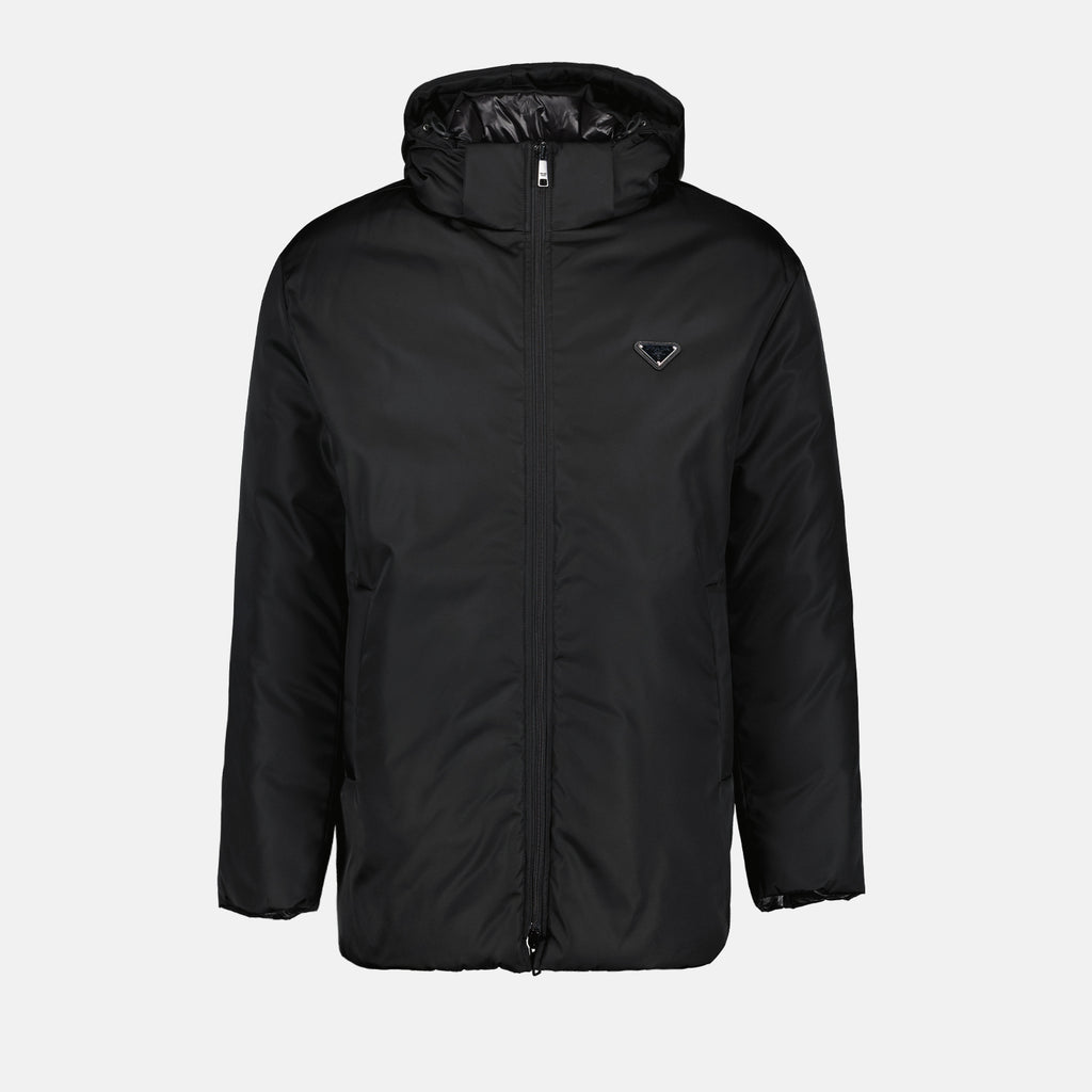 Coats Reversible Re-Nylon Jacket Prada Black Man