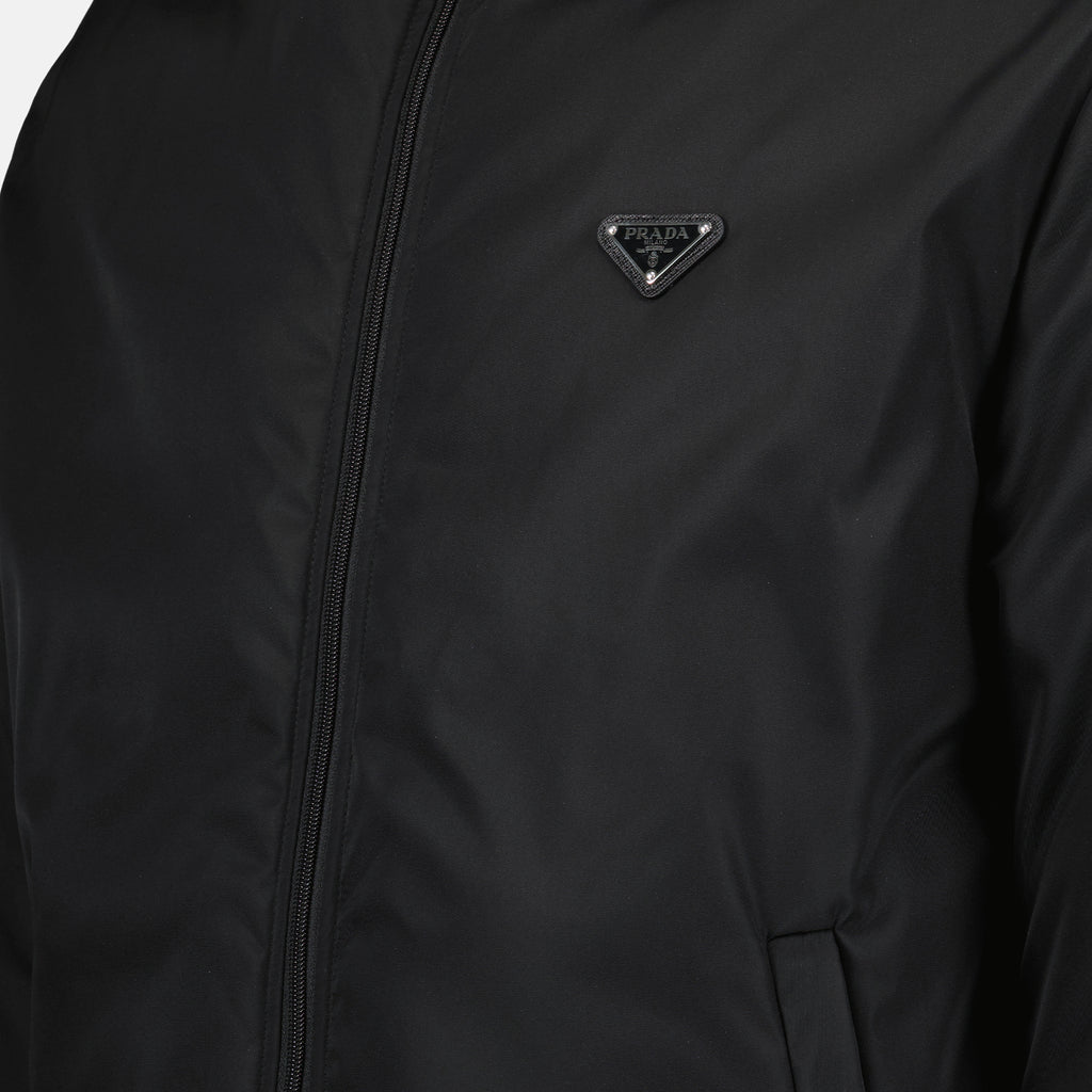 Coats Reversible Re-Nylon Jacket Prada Black Man