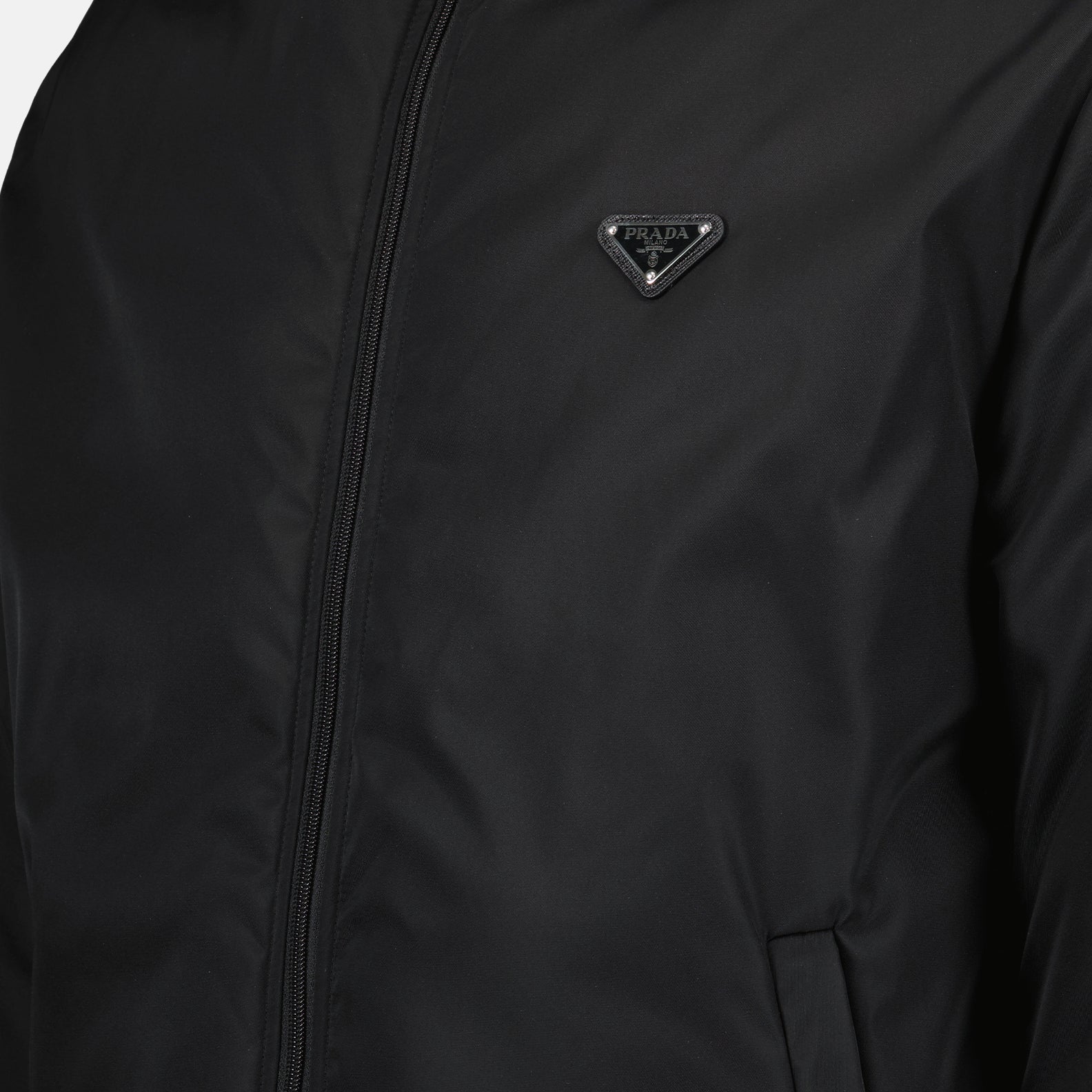 Coats Reversible Re-Nylon Jacket Prada Black Man