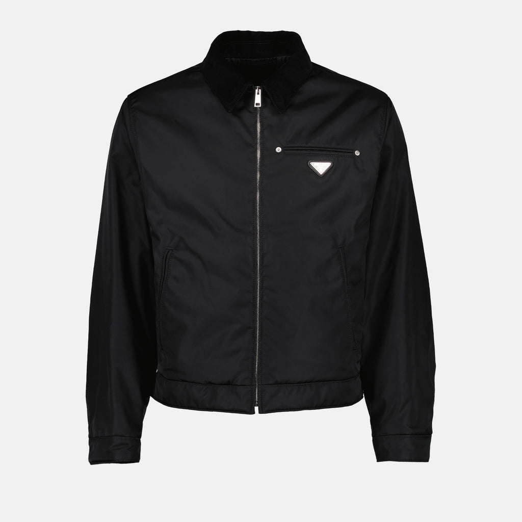 Vestes Veste en Re-Nylon Prada Noir Homme