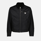Vestes Veste en Re-Nylon Prada Noir Homme