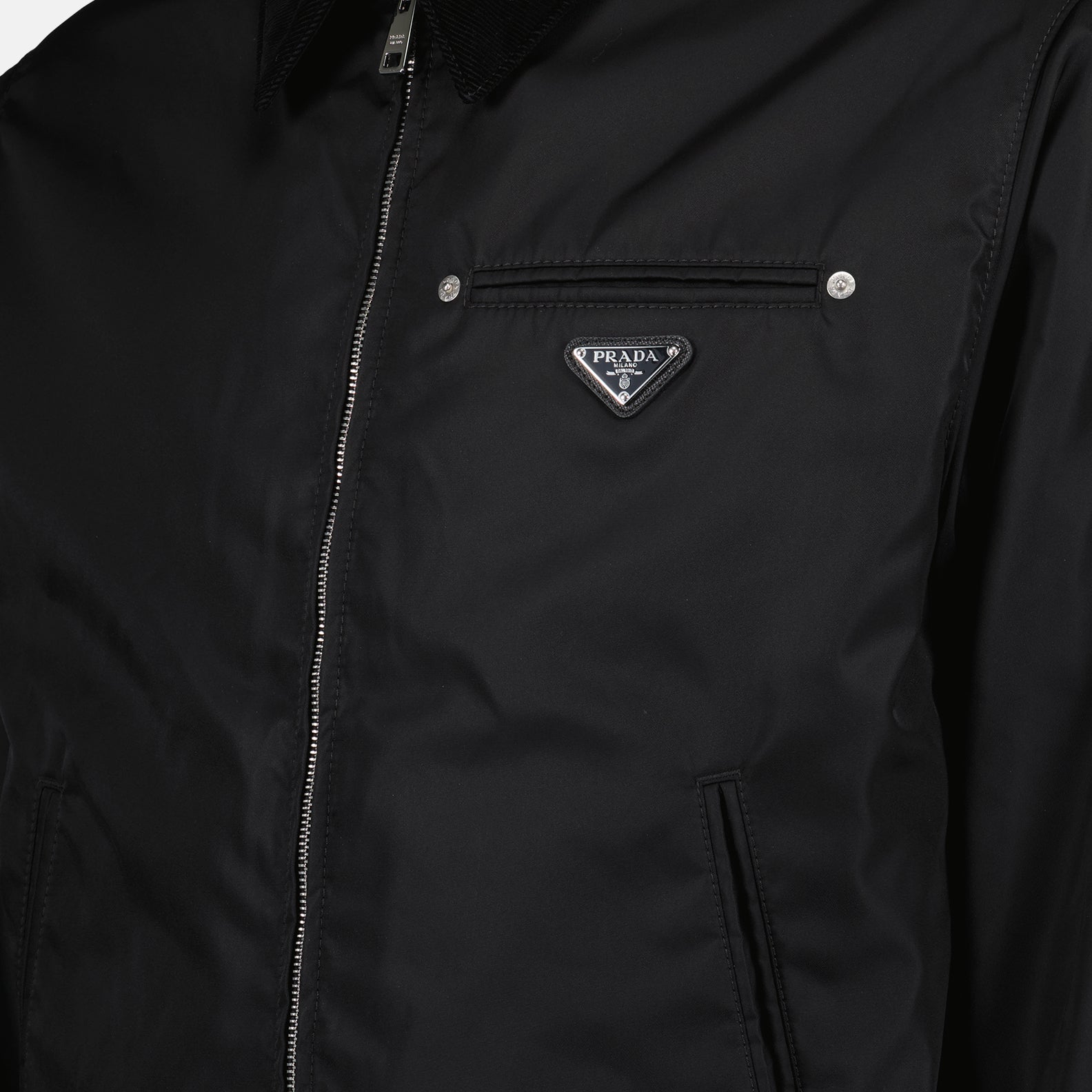 Vestes Veste en Re-Nylon Prada Noir Homme