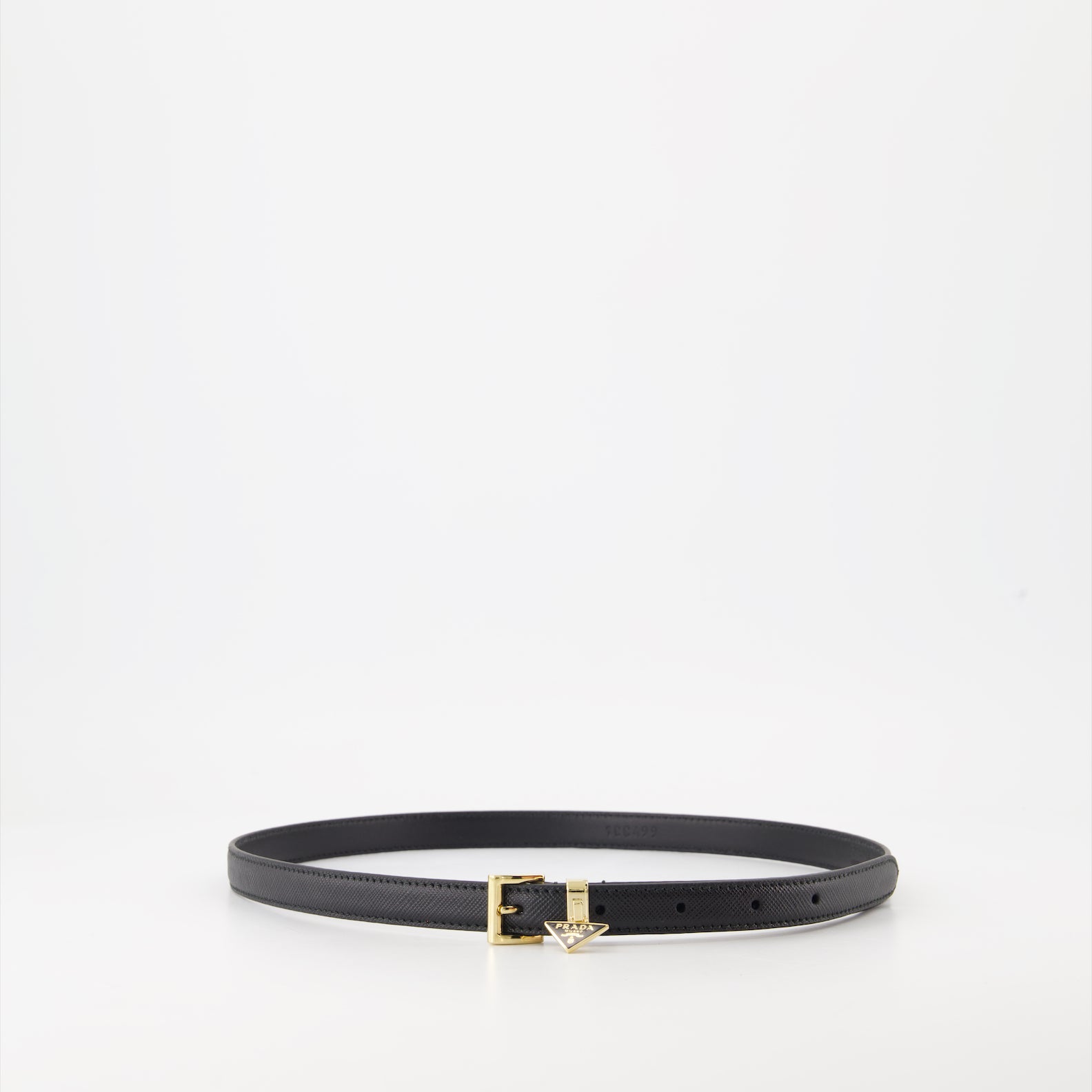 Belts Saffiano Belt Prada Black Women