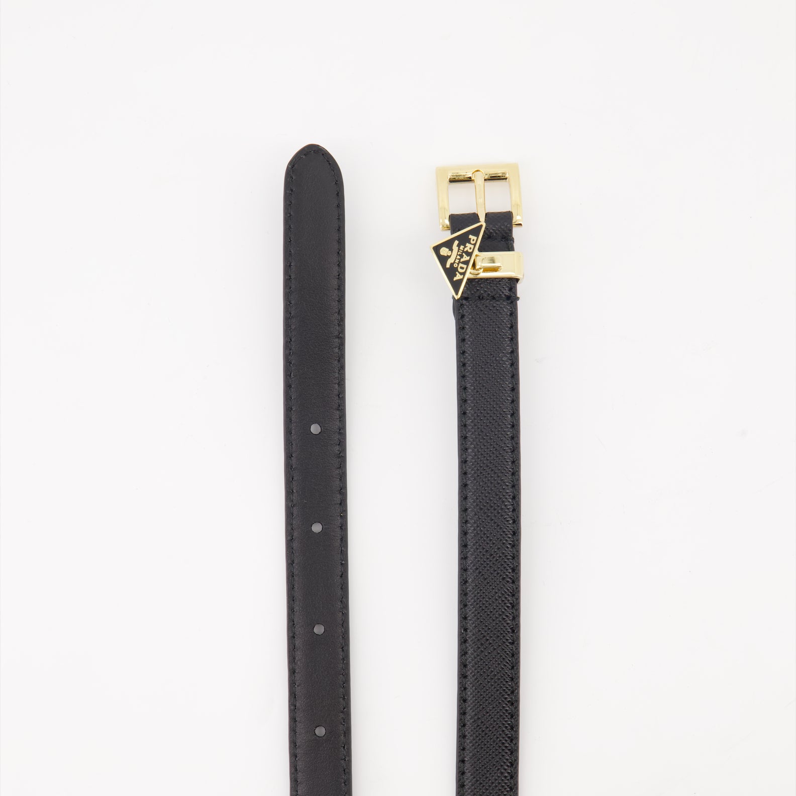Belts Saffiano Belt Prada Black Women